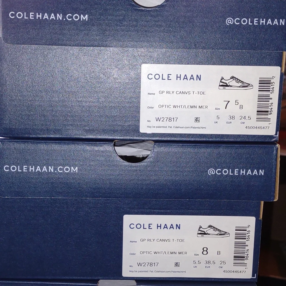 NEW COLE HAAN GrandPrø Rally Canvas T Toe Sneakers Comfortable Relaxed fit